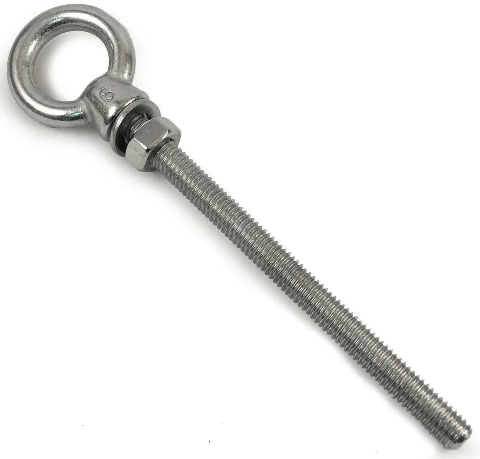 Stainless Steel Long Shank Eye Bolts With Metric Thread