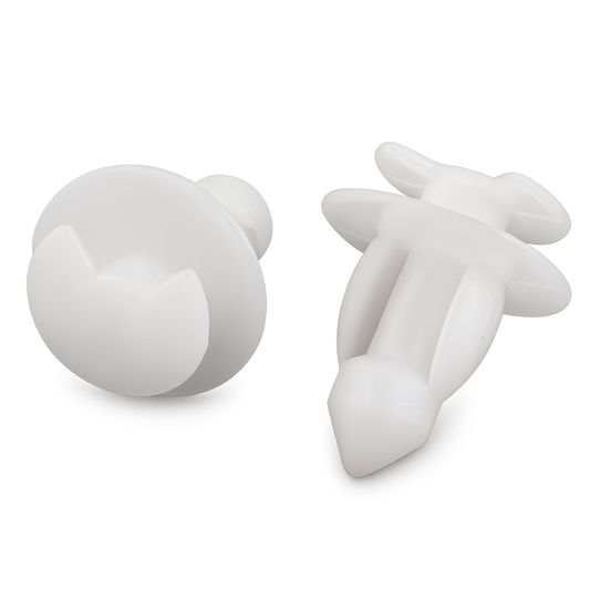 White Plastic Clips for Alfa Romeo Fiat Lancia Renault Door Panel Retainer Mounting