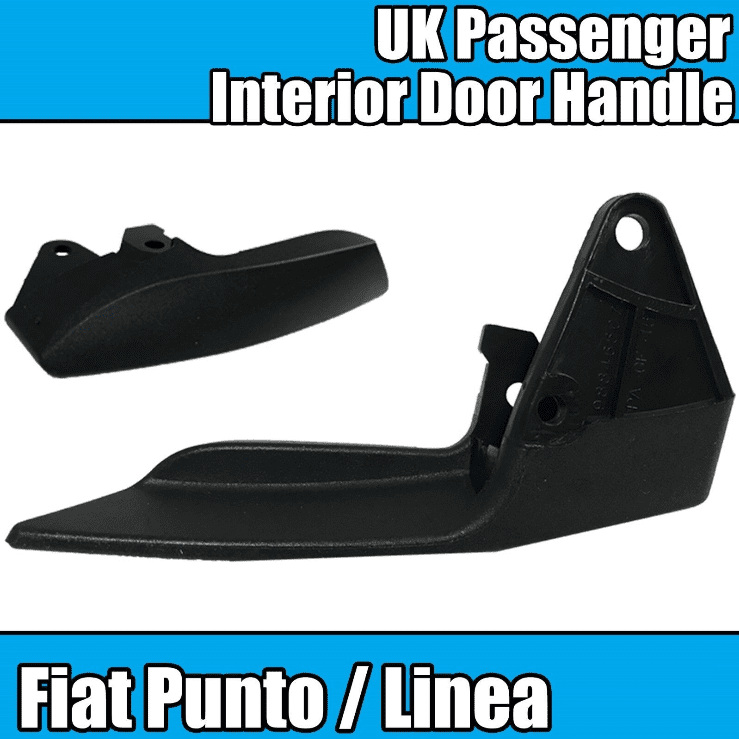 1 Door Handle for Fiat Punto Linea Black Plastic Interior