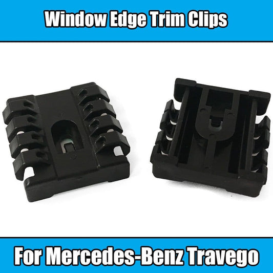 10 Black Plastic Trim Clips for Mercedes Benz Travego Bus Window Edge