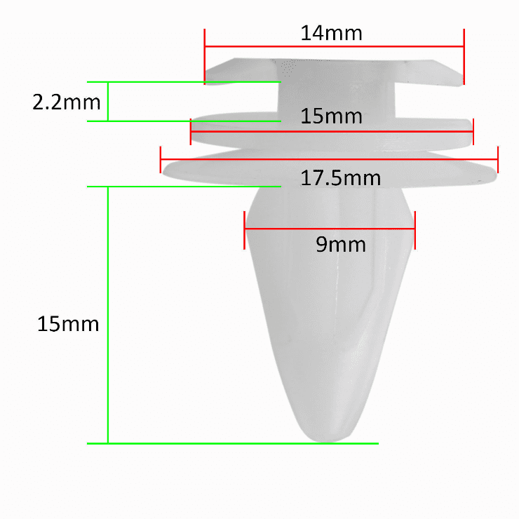 10 Door Card Panel Retainer Trim for BMW E34 E36 E39 E39 E46