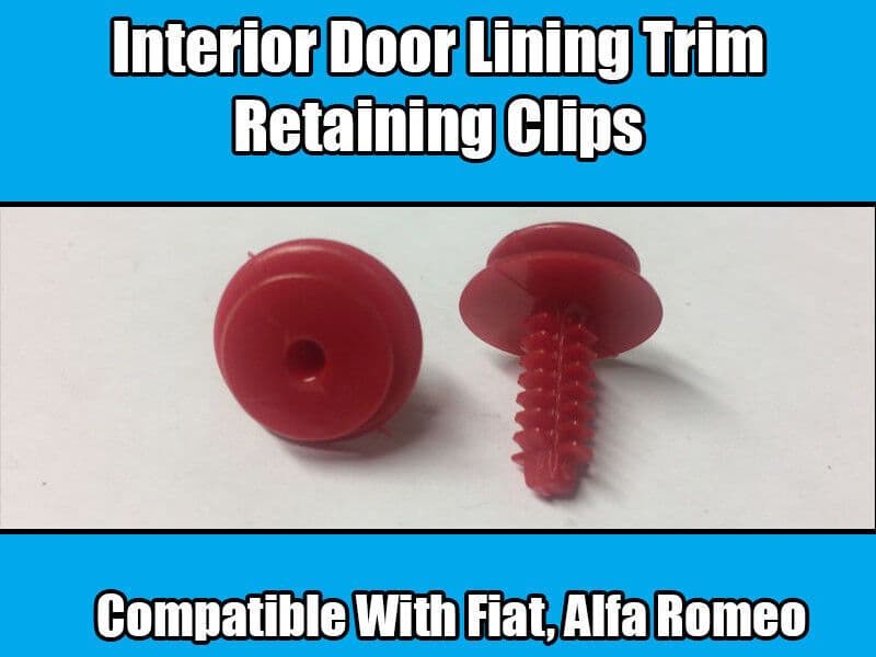 10 Interior Door Lining Trim Clips for Fiat Alfa Romeo Lancia Iveco