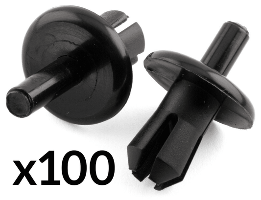 100 Front Bumper Radiator Grille Wheel Arch Lining Rivet for Vauxhall