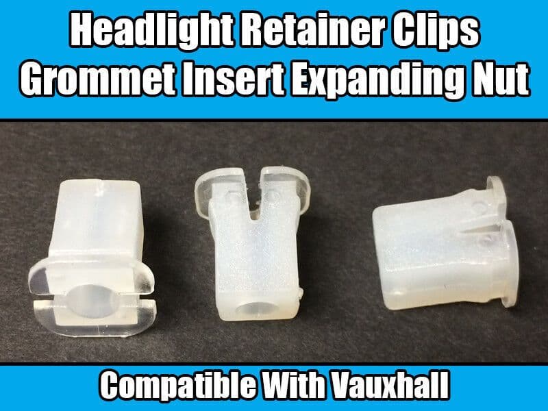 100 Headlight Retainer Grommet Expanding Nut for Vauxhall Vectra