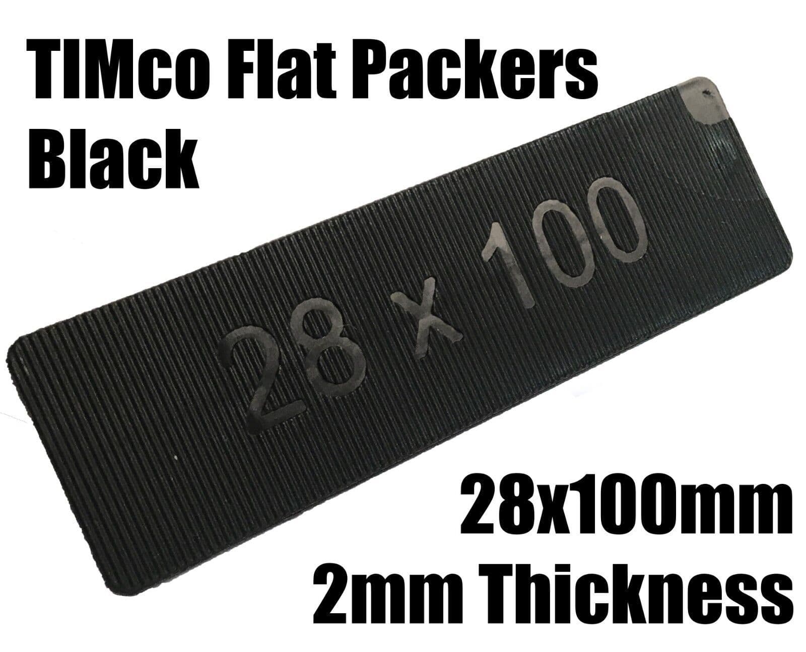 1000 Plastic Flat Packers 100mmx28mm Frame Window Glazing Flooring