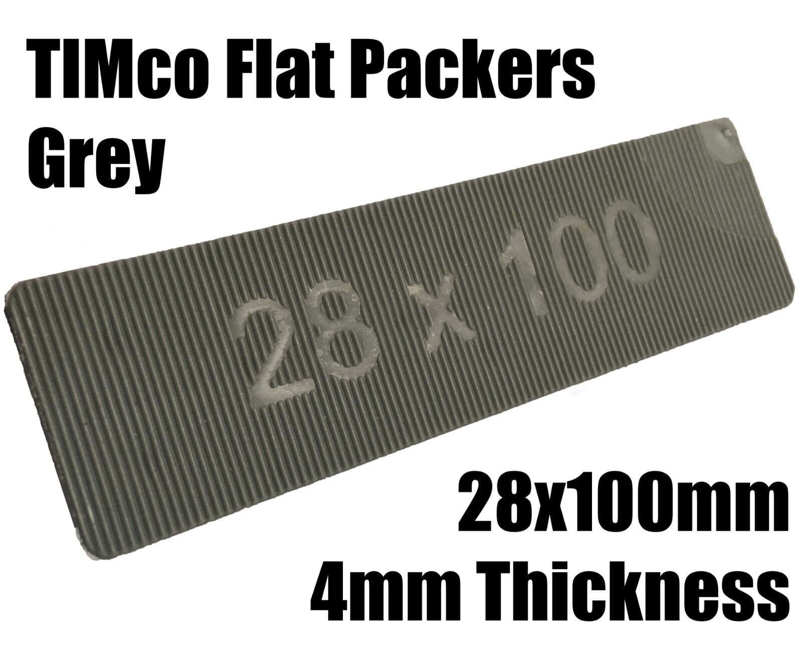 1000 Plastic Flat Packers 100mmx28mm Frame Window Glazing Flooring