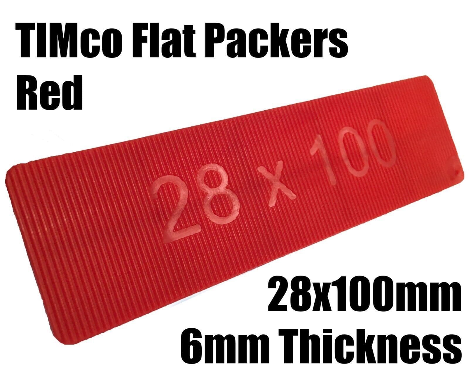 1000 Plastic Flat Packers 100mmx28mm Frame Window Glazing Flooring
