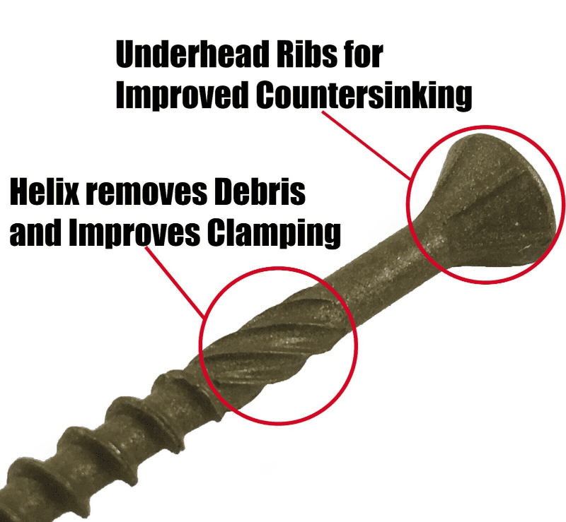 1000X Timco 4.5x65mm C2 Wood Decking Screws T20 Torx Head Bit