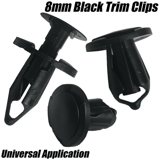 100x Black Panel Lining Carpet Trim Clips for VW Transporter