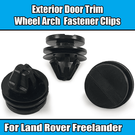 100x Black Plastic Trim Clips for Land Rover Discovery Wheel Arch