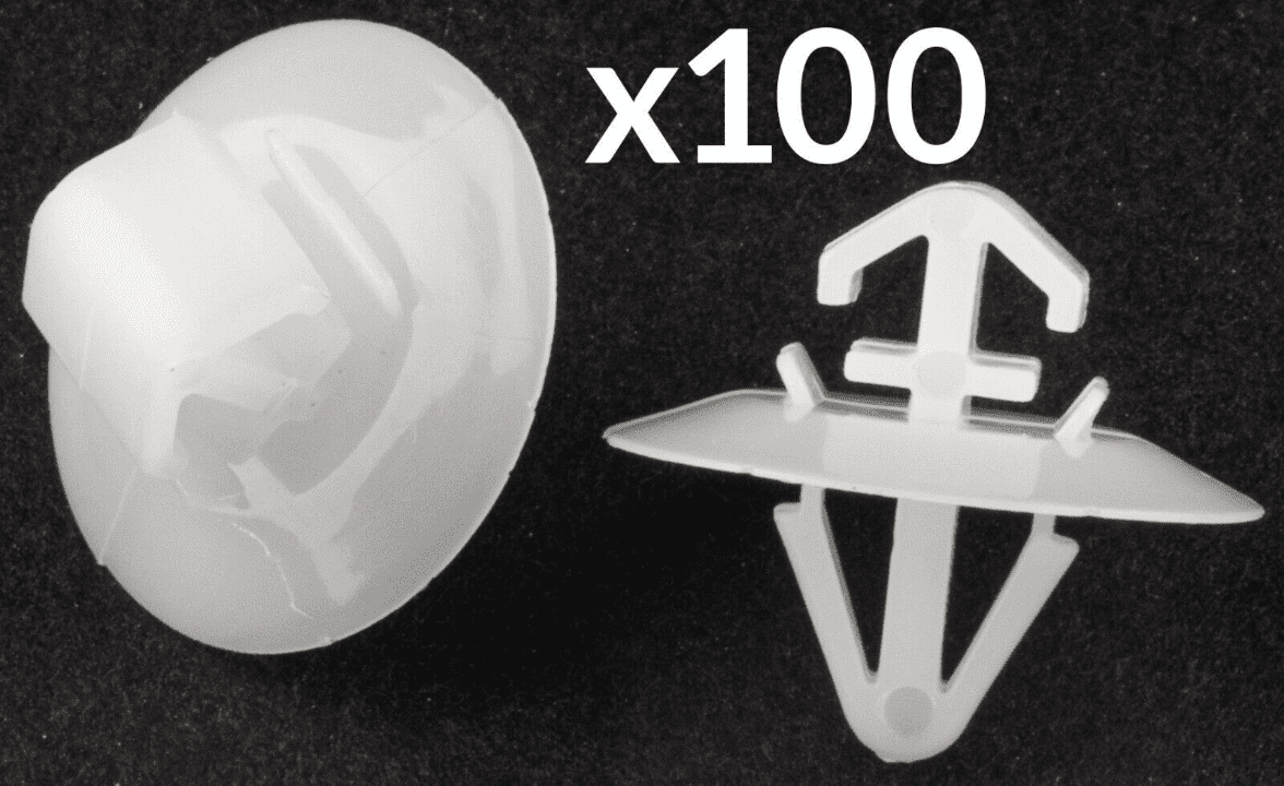 100x Clips for Iveco Daily Side Moulding/Lower Protection Door