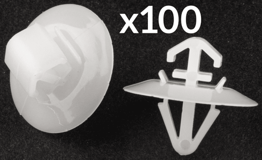 100x Clips for Iveco Daily Side Moulding/Lower Protection Door