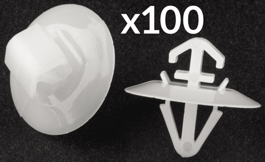100x Clips for Renault Master Trafic Kangoo Side Moulding