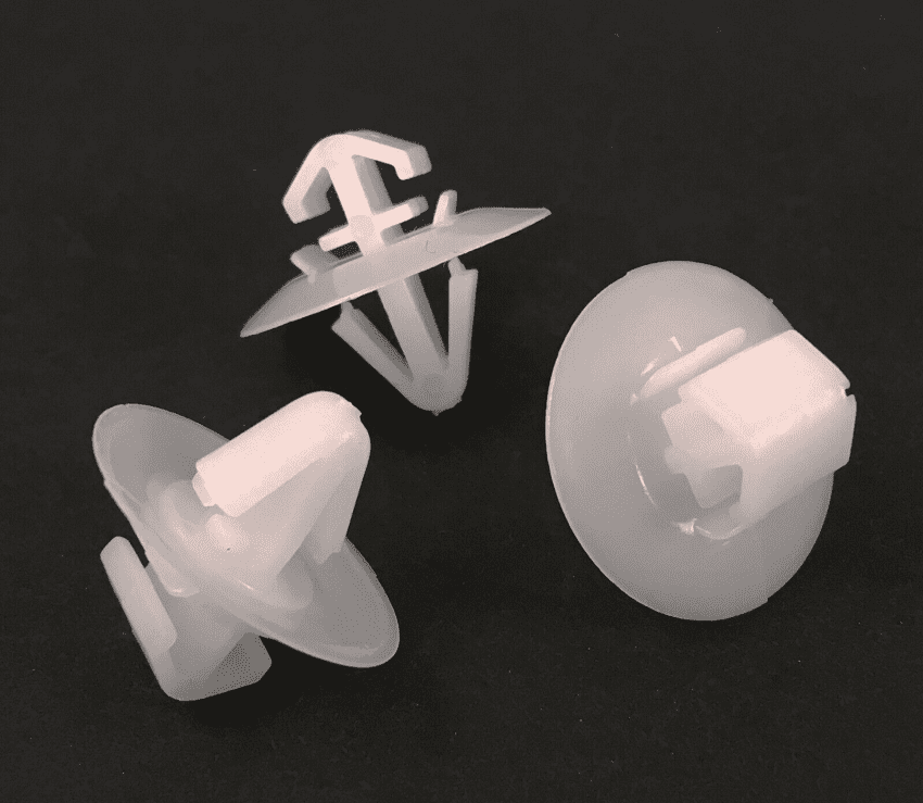 100x Clips for Vauxhall Vivaro Van Side Moulding Door White