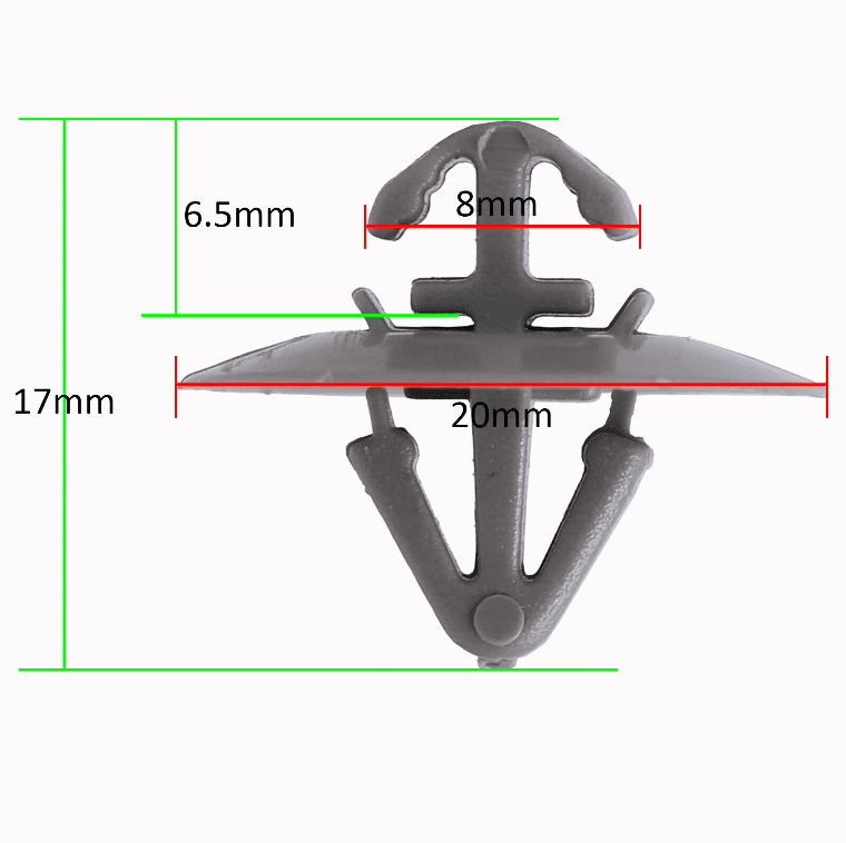 100x Exterior Door Moulding Trim Clips For Nissan Iveco Daily