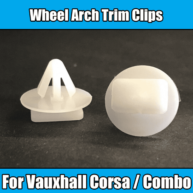 100x Plastic Trim Clips for Vauxhall Corsa Combo Wheel Arch