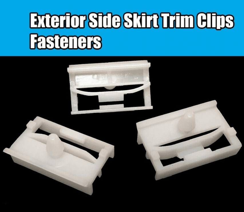 100x White Trim Clips Fasteners for BMW 3 Series Exterior Side Sill