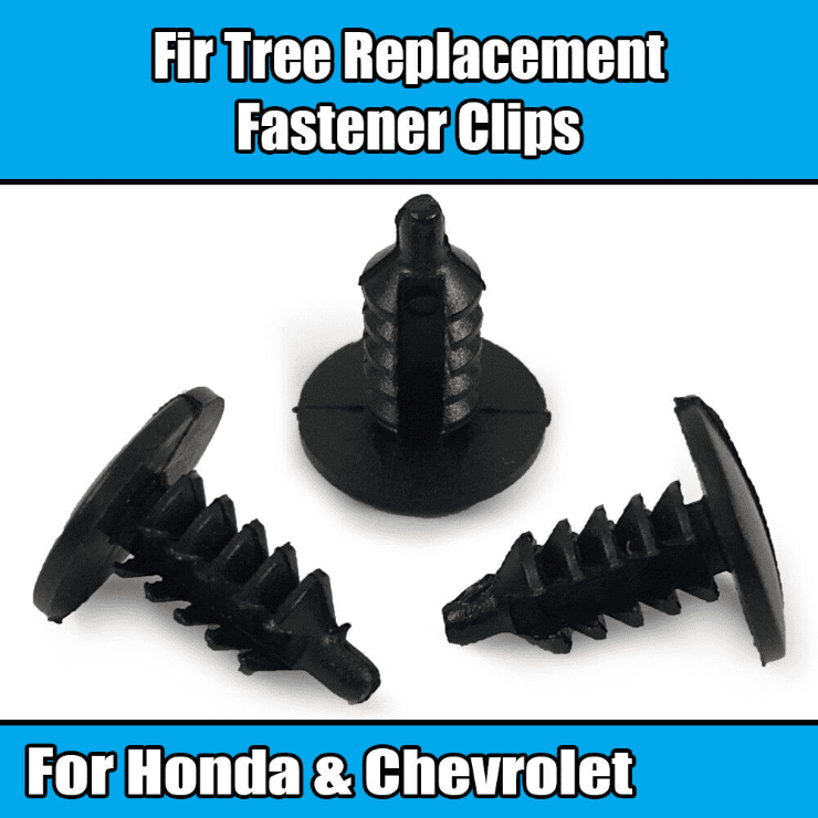 10x  4.2mm Fir Tree Clips Plastic Fasteners for Chevrolet & Honda