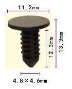 10x 4mm Fascia Fir Tree Push Trim Clips Panel Retainer for Ford