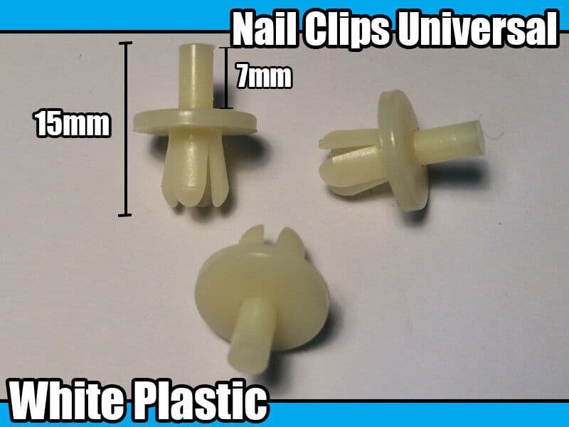 10x 5mm Hole Drive Rivet Retainer Car Nail Clips Trim Universal