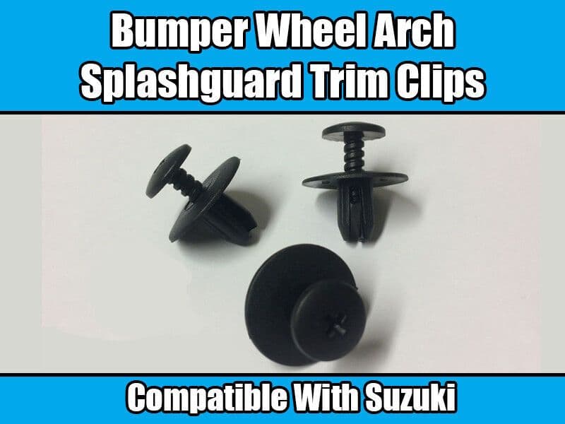 10x 6-7mm Plastic Rivet Clips for Suzuki Bumper Wheel Arch Splash