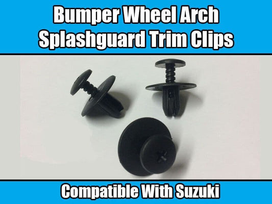 10x 6-7mm Plastic Rivet Clips for Suzuki Bumper Wheel Arch Splash