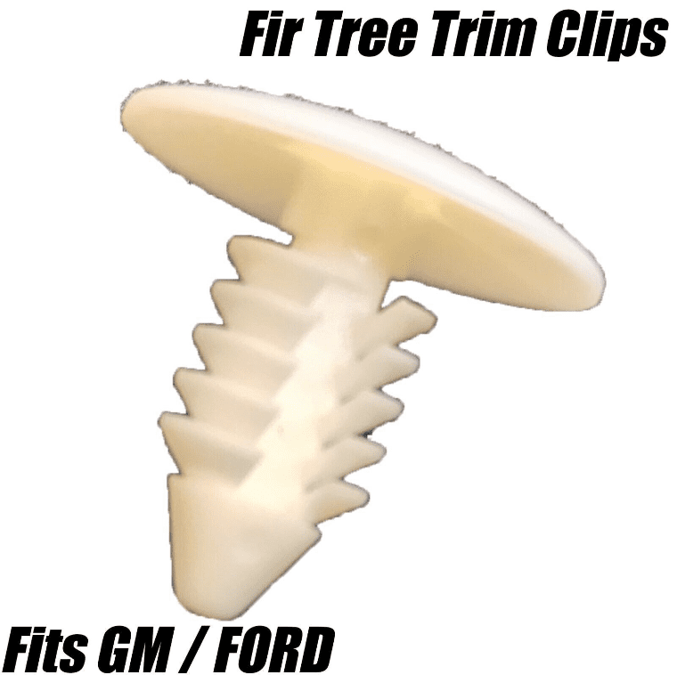 10x 6mmx16mm Fir Tree Trim Clips for GM Ford Bumper Shield Panel