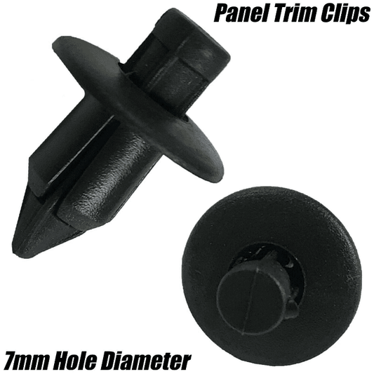 10x 7mm Black Rivet Trim Clips For Suzuki Front Rear Bumper