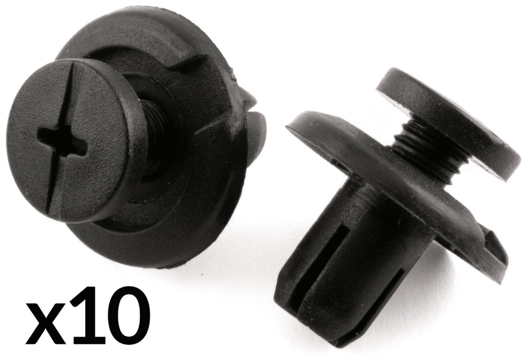 10x 8mm Clips for Honda Crx Wheel Arch Lining Splashguard Bumper Screw Rivets