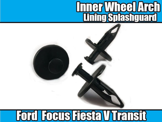 10x 8mm Inner Wheel Arch Lining Liner Splashguard Trim Clips for Ford Fiesta