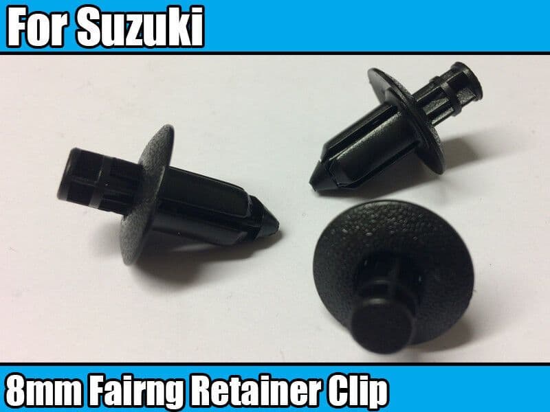 10x 8mm Trim Clips for Suzuki Fairing Shield Cover Rivet for Gsx Bergman V-Strom