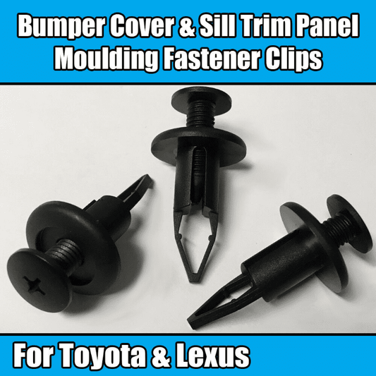 10x 9mm Clips for Toyota Lexus Bumper Cover Sill Trim Panel Moulding Plastic