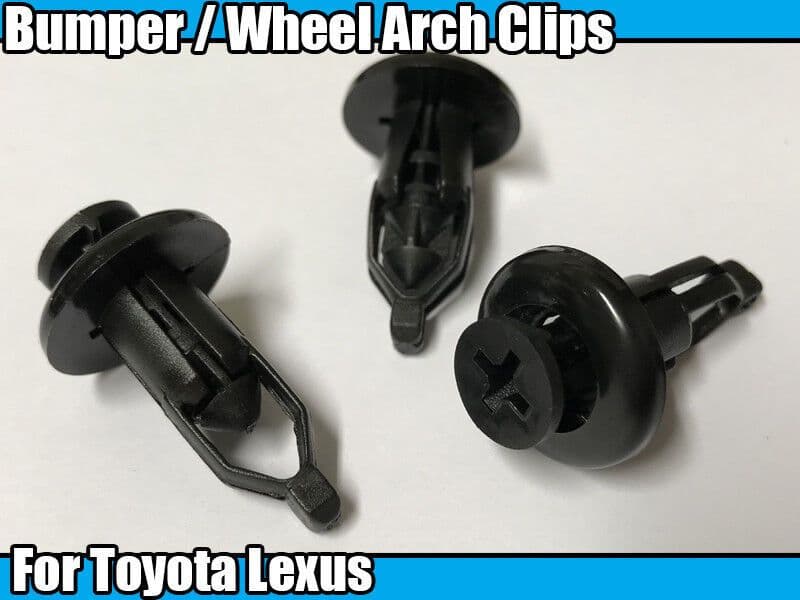 10x 9mm Front Rear Back Bumper Grille Grill Clips for Toyota Lexus
