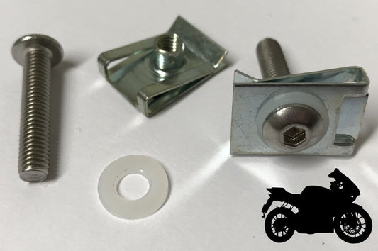 10x Aprilia Rsv Mille 1000 Rs 125 50 Stainless Steel Bolt M5 Fairing Clip Washer