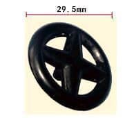 10x Black Plastic Boot Insulation Wheel Clips Rivets for Nissan