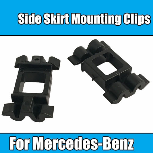 10x Black Plastic Side Skirt Mounting Clips for Mercedes