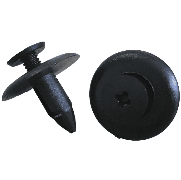 10x Black Screw Rivet Plastic Retainer Trim Clips For Mazda 3