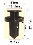 10x Bonnet Bumper Clip Rivet for Honda CRV Civic & Nissan