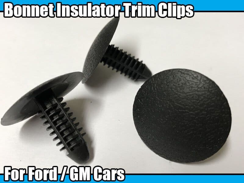 10x Bonnet Hood Insulation Retainer Trim Clips for Ford Fiesta Escort Ka Focus
