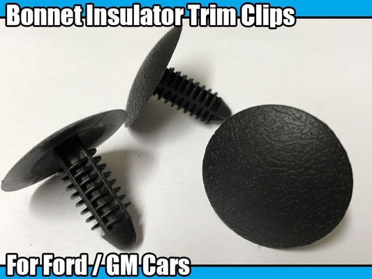 10x Bonnet Hood Insulation Retainer Trim Clips for Ford Fiesta Escort Ka Focus