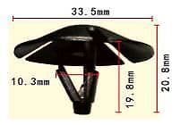 10x Bonnet Hood Insulation Trim Clips for Jeep Grand Cherokee Dodge Charger Ram