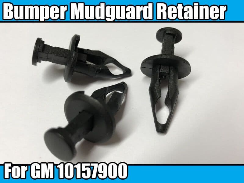 10x Bumper Fascia Mudguard Retainer Trim Clips for GM Black Plastic