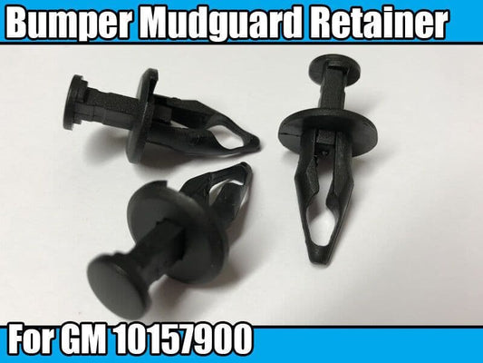10x Bumper Fascia Mudguard Retainer Trim Clips for GM Black Plastic