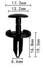 10x Bumper Fascia Trim Panel Cover Fastener Clip for Jeep Cherokee