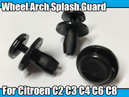 10x Bumper Inner Wheel Arch Splashguard Clips for Citroen C2 C3 C4 C6 C8 Xsara