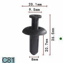 10x Bumper Mounting Retainer Clips For GM, Toyota & Honda