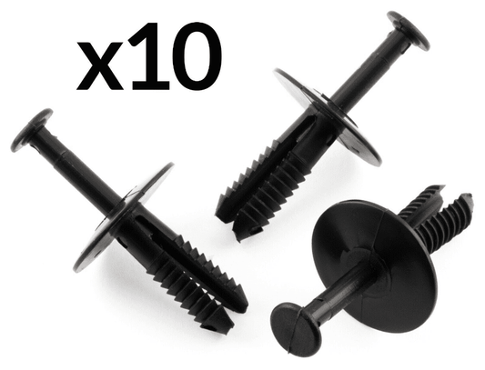10x Bumper Rivet Trim Clips for Vauxhall Corsa Astra Vectra Zafira Black Plastic