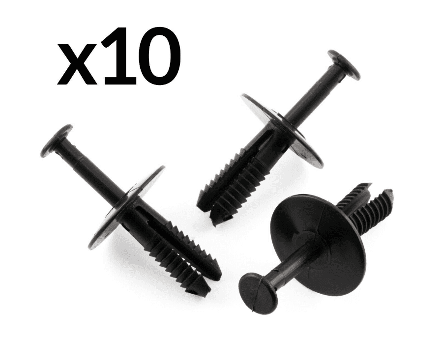 10x Bumper Rivet Trim Clips for Vauxhall Corsa Astra Vectra Zafira Black Plastic