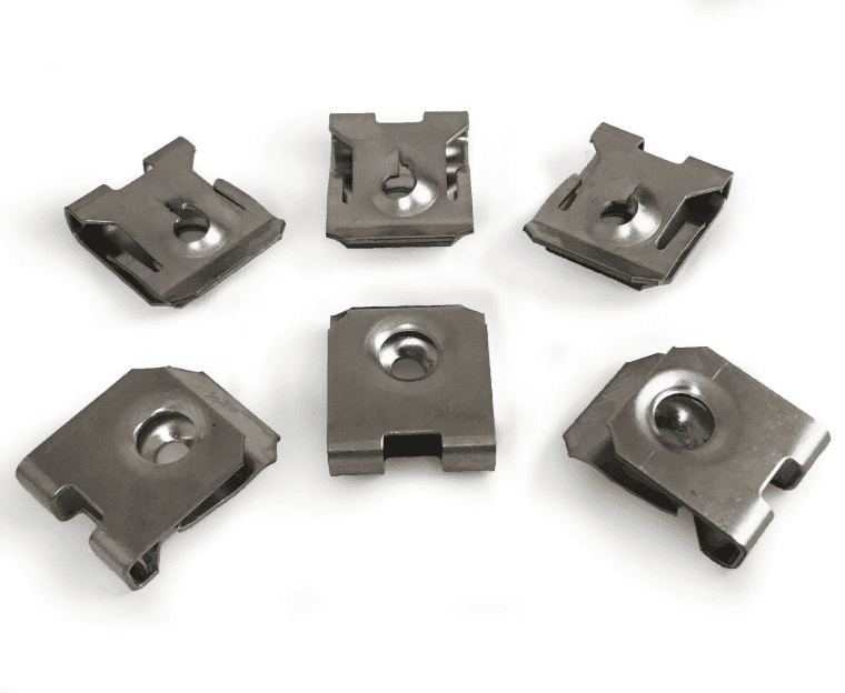 10x Captive Stainless Steel Retaining Bracket Clips For Ford