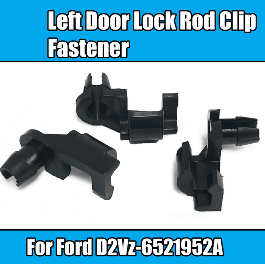 10x Clip Fastener for Ford Left Door Lock Rod Clip Black Plastic